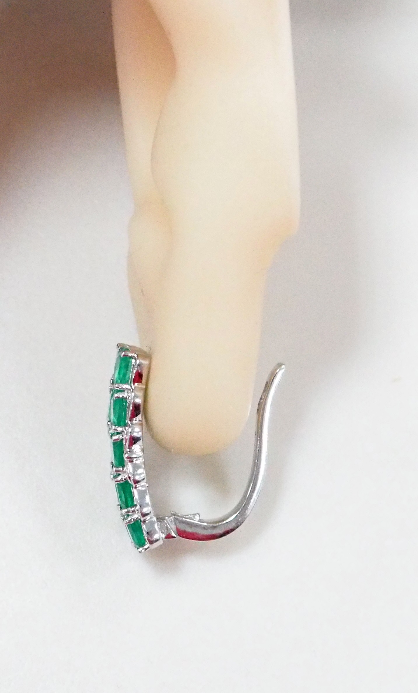 Серебряные серьги 925 пробы; вставки 20 Агат 3,115ct;